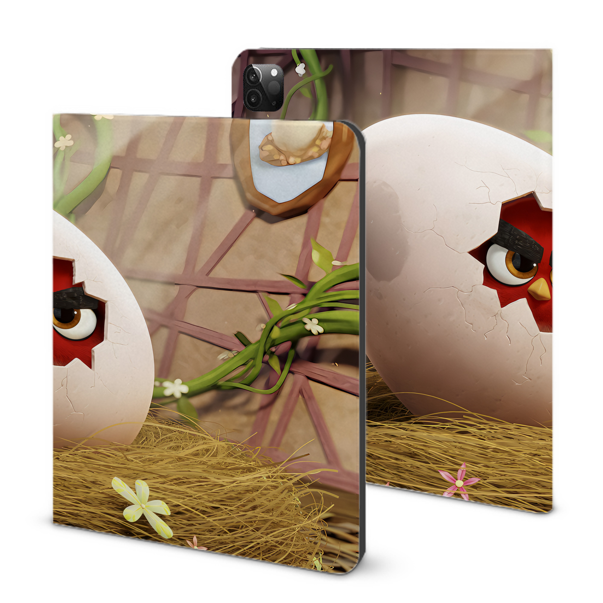 （画像用） Angry Birds アングリーバード IPadケース ペンホルダー付き ブックスタイルデザイン